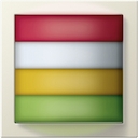 Kamersignaallamp rood,wit,geel,groen Gira F100 crème wit