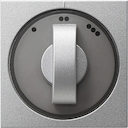 Afdekking 3-standen-schak. Systeem 55 kleur aluminium