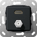 Разъем HDMI, гнездо SAT F
