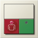 Kamermodule Oproep-/aanwez.knop Gira F100 crème wit