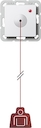 Trekdrukcontact Systeem 55 zuiver wit