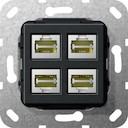 Разъем MJ RJ45 Cat 6A 10 GB 4 местн. LSA Plus
