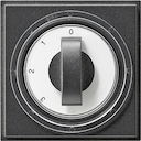Afdekking 3-standen-schak. Gira TX_44 (SW IB) antraciet