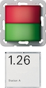 Signaallamp/naam rood, groen Oproepsysteem 834