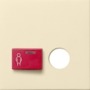 Afdekking Ackermann 73022 B / 73023 B Gira F100 crème wit