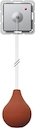 Oproepknop pneumatisch Gira E22 kleur aluminium