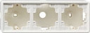 Opbouwbehuizing 3-voudig (m/13x25) S-Color zuiver wit