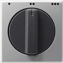 Afdekking draaiknop 3-standen */**/*** Gira E22 aluminium