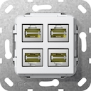 Разъем MJ RJ45 Cat 6A 10 GB 4 местн. LSA Plus