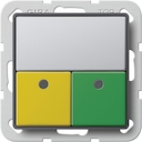 Dienstruimte-eenh. MiVa-set Gira E22 kleur aluminium