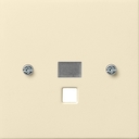 Afdekking Treksch./trekdr.c. Gira F100 crème wit