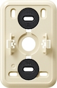 Mont.plaat click-it 2-voudige WCD Opbouw crème wit