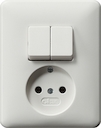 Combinatie WCD/serie Standaard 55 zuiver wit mat