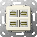 Разъем MJ RJ45 Cat 6A 10 GB 4 местн. LSA Plus