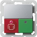 Oproep-/uitsch.knop Systeem 55 kleur aluminium