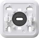 Mont.plaat click-it 1-voudig Opbouw zuiver wit