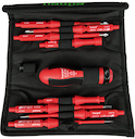 VDE screwdriver set interchangeable blades