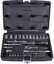 Socket wrench set  1/4  33-piece