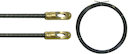Perlon fish tapes 2 eyes, 2 springs 15 m Ø 4 mm