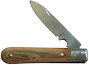 Cable stripping knives wooden scales  60 mm