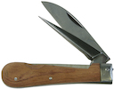 Cable stripping knife wooden scales type 2 60 mm