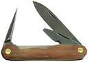 Cable stripping knife wooden scales type 3 60 mm