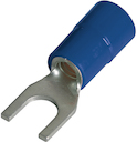 Crimped terminals forked insulated 16 M 8