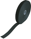 Hook and loop cable ties black roll 10m x 20 mm