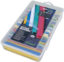 Set Heat shrinkable tubing 2:1; coloured; 160 pcs