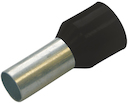 Insulated end sleeves black  1.5 /18