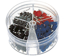 Twin end sleeves in dispenser box