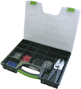 End sleeves assortment colour series III with pliers