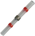 Butt connector shrink transparent 0.5-1.0 mm² red