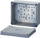 K 8060 - Коробка ответвительная пустая, IP 65, размер 119х139х70, цвет серый, материал полистирол, гладкие стенки Макс. М32