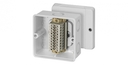 RD 9041 - Коробка ответвительная , IP 55 (ESM) / IP 65 (AKM), размер 98х98х61, цвет серый, материал полистирол, преднамеченные выбиваемые отверстия на 7 вводов М25, наборная клемма из 10 клемм WKM 4/15, под кабель до 1,5-4 мм2, кабельные ввода заказываютс