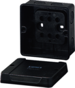KF 5020 - Коробка ответвительная пустая, стойкая к УФ, IP 66, размер 88х88х53, цвет черный, материал поликарбонат, преднамеченные выбиваемые отверстия на 7 вводов  M20 под кабель до 2,5/4мм2, кабельные ввода ASS заказываются отдельно.