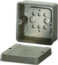 KF 8020 - Коробка ответвительная пустая, стойкая к УФ, IP 66, размер 88х88х53, цвет серый, материал поликарбонат, гладкие стенки без Макс. М20.