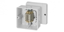 RD 9045 - Коробка ответвительная , IP 55 (ESM) / IP 65 (AKM), размер 98х98х61, цвет серый, материал полистирол, преднамеченные выбиваемые отверстия на 7 вводов М25, наборная клемма из 5 клемм WKM 4/15, под кабель до 1,5-4 мм2, кабельные ввода заказываются