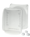 DK 3500 G - Коробка ответвительная, пустая, пломбируемая, размер 295х225х122 мм, преднамеченные выбиваемые отверстия на 10 вводов М25/М40/М50 в комплекте 3 кабельных ввода ESM 40 (17-30 мм), возможна установка 2-х кабельных вводов LDM32 в основание коробк