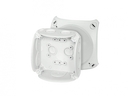 DK 0200 GZ - Коробка пустая, 93х93х62, без клемм, 7+1 мембр. вводов, серый, PP, IP66