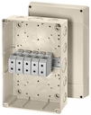 KF 9505 - Коробка ответвительная, стойкая к УФ, IP 66, размер 310х210х116, цвет серый, материал поликарбонат, преднамеченные выбиваемые отверстия на 16 вводов М 20/25/32/40/50, 5-полюсный клеммник 16-50 мм2, кабельные ввода ASM заказываются отдельно.