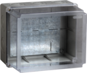Коробка КМ41348 распаячная для о/п 240х195х165 мм IP55 (RAL7035, монт. плата, кабельные вводы 5 шт)