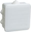 Коробка КМ41255 распаячная для о-п 100х100х50 мм IP44 (RAL7035 6 гермовводов защелкивающаяся крышк