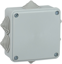 Коробка распаячная КМ для открытой проводки 100х100х45мм IP44 6 вводов (RAL 7035) IEK