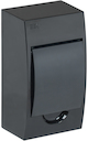 Корпус модульный пл. нав. ЩРН-П-4 черный черн. дв. IP41 IEK