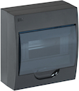 Корпус модульный пластиковый навесной ЩРН-П-8 черный IP41 IEK KREPTA 3
