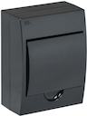 Корпус модульный пластиковый навесной ЩРН-П-6 черный IP41 IEK KREPTA 3