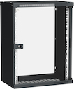ITK Шкаф LINEA WE 15U 550x350мм дверь стекло черный