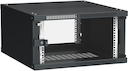 ITK Шкаф LINEA WE 6U 600x650мм дверь стекло черный