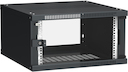 ITK Шкаф LINEA WE 6U 600x600мм дверь стекло черный